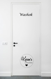 DEURSTICKER | Washok