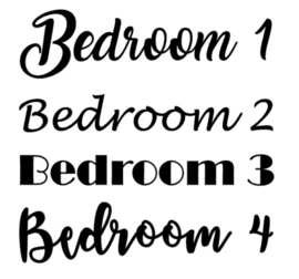 DEURSTICKER | Bedroom