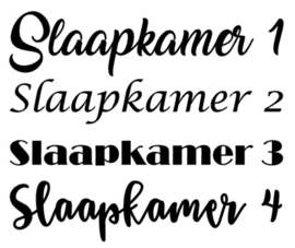 DEURSTICKER | Slaapkamer