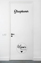DEURSTICKER | Slaapkamer