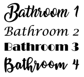 Deursticker | Bathroom