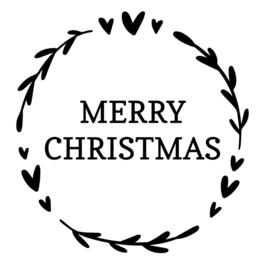 RAAMSTICKER | Merry Christmas