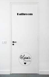 Deursticker | Bathroom