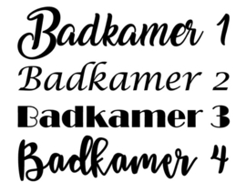 DEURSTICKER | Badkamer