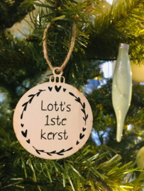 KERSTBAL HOUT | 1ste kerst