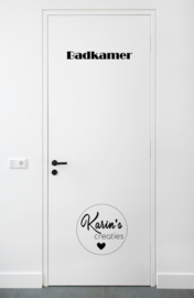 DEURSTICKER | Badkamer