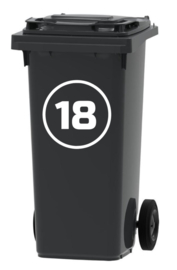 CONTAINERSTICKER | Rondje.. Set van 3