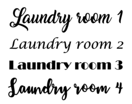 DEURSTICKER | Laundry room