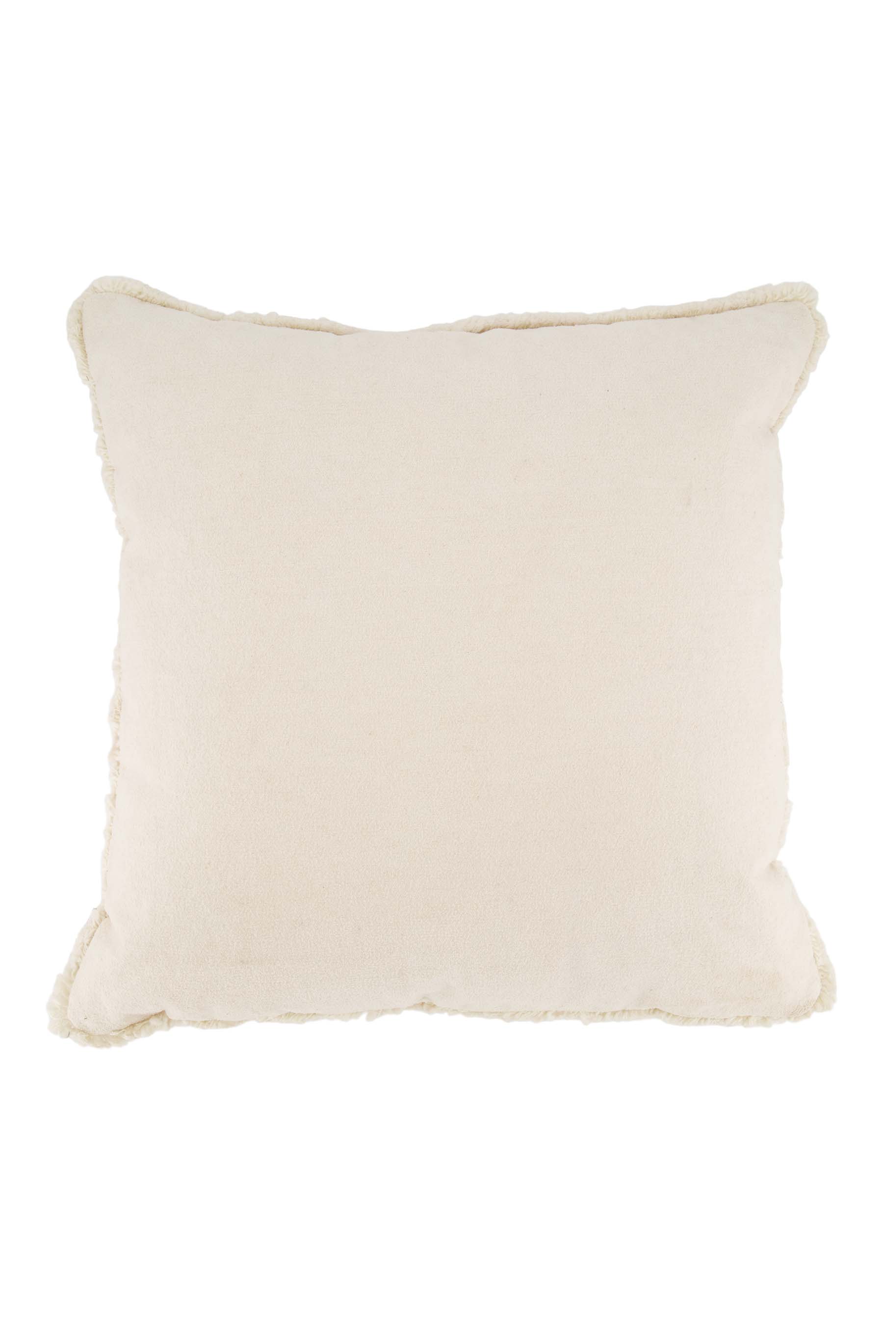 ZUSSS kussen velvet hartjes 45x45cm off white