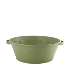 Bowl metal with handle 45x40x15cm