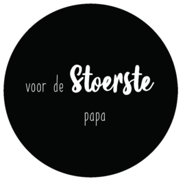 Gave onderzetter papa -zwart