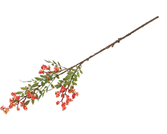 Kunstbloem Viburnum opulus rood