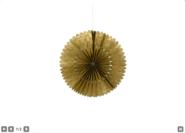 Deco Rosette L olive/gold