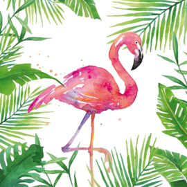 Servetten Tropical Flamingo 33x33 cm