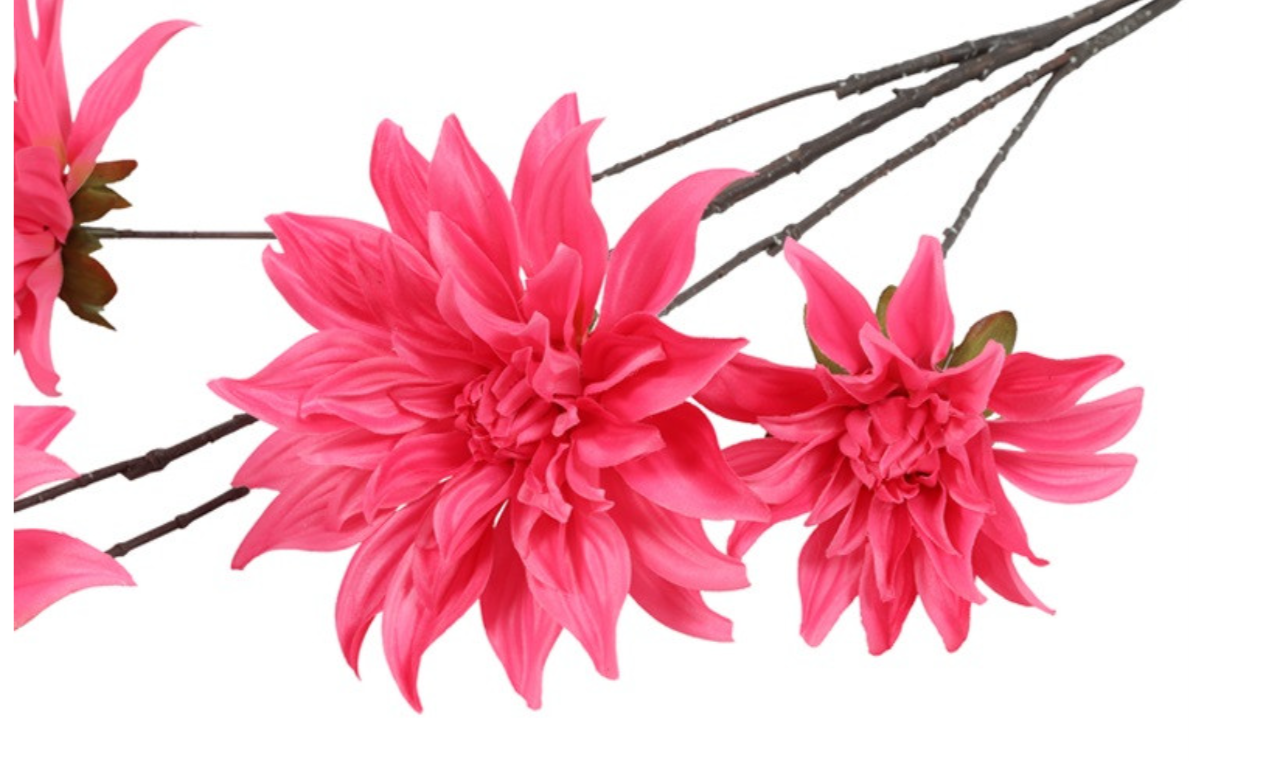 Kunstbloem Beau Dahlia elegans donker roze