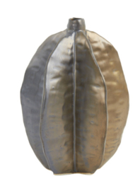 Vaas deco Ø12,5x17,5 cm AKOSI keramiek mat koper