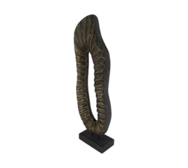 Statue organic paulownia wood