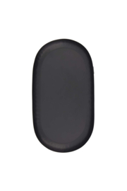 ZUSSS ovalen stylingbord metaal 30x15cm zwart