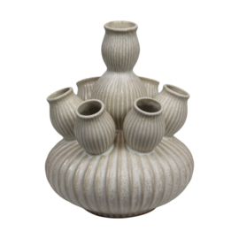 Vaas ceramic 28x28x35cm creme