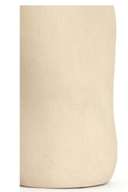 Vaas deco Ø15,5x38 cm SERAFINA keramiek licht bruin
