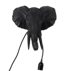 Wandlamp olifant E27 Orwell zwart
