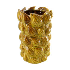 Vase fig ceramic 14.5x14.5x23cm