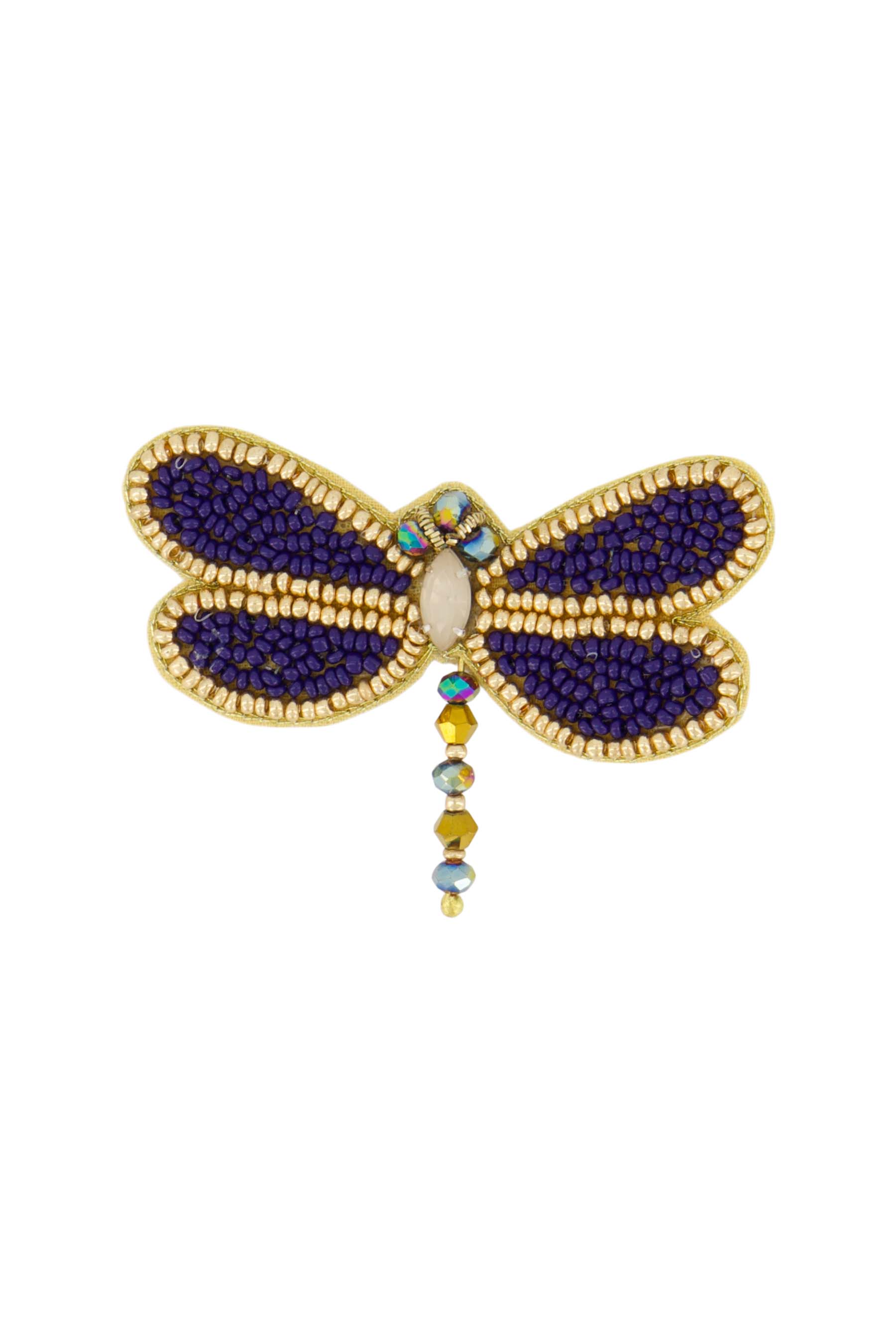 ZUSSS libelle broche nachtblauw