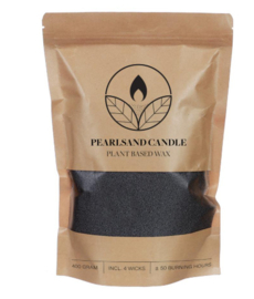 Parelzand Kaars Zwart 400gr