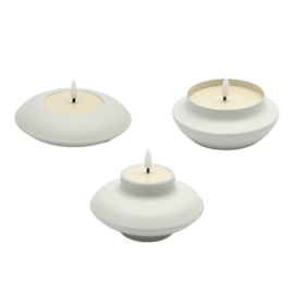 LED Kaars Lars Ass. 3 LED beige