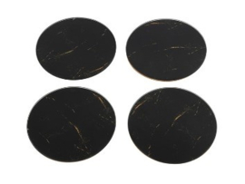 Onderzetter Marble s4 zwart/goud