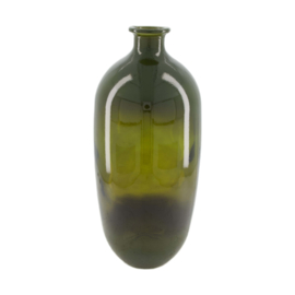 Bottle recycled glass 19x19x45cm