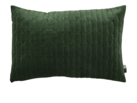 Kussen Velvet Quilted 40x60cm groen
