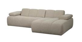 MOJO CHAISE LONGUE RECHTS BOUCLÉ BEIGE MELANGE