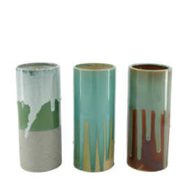 Vase ceramic 9.5x9.5x22cm C/3