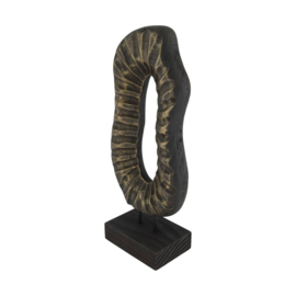 Statue organic paulownia wood