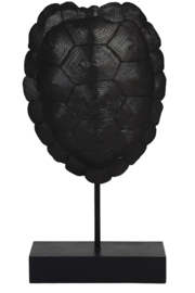 Ornament op voet 20,5x11,5x41 cm TURTLE zwart