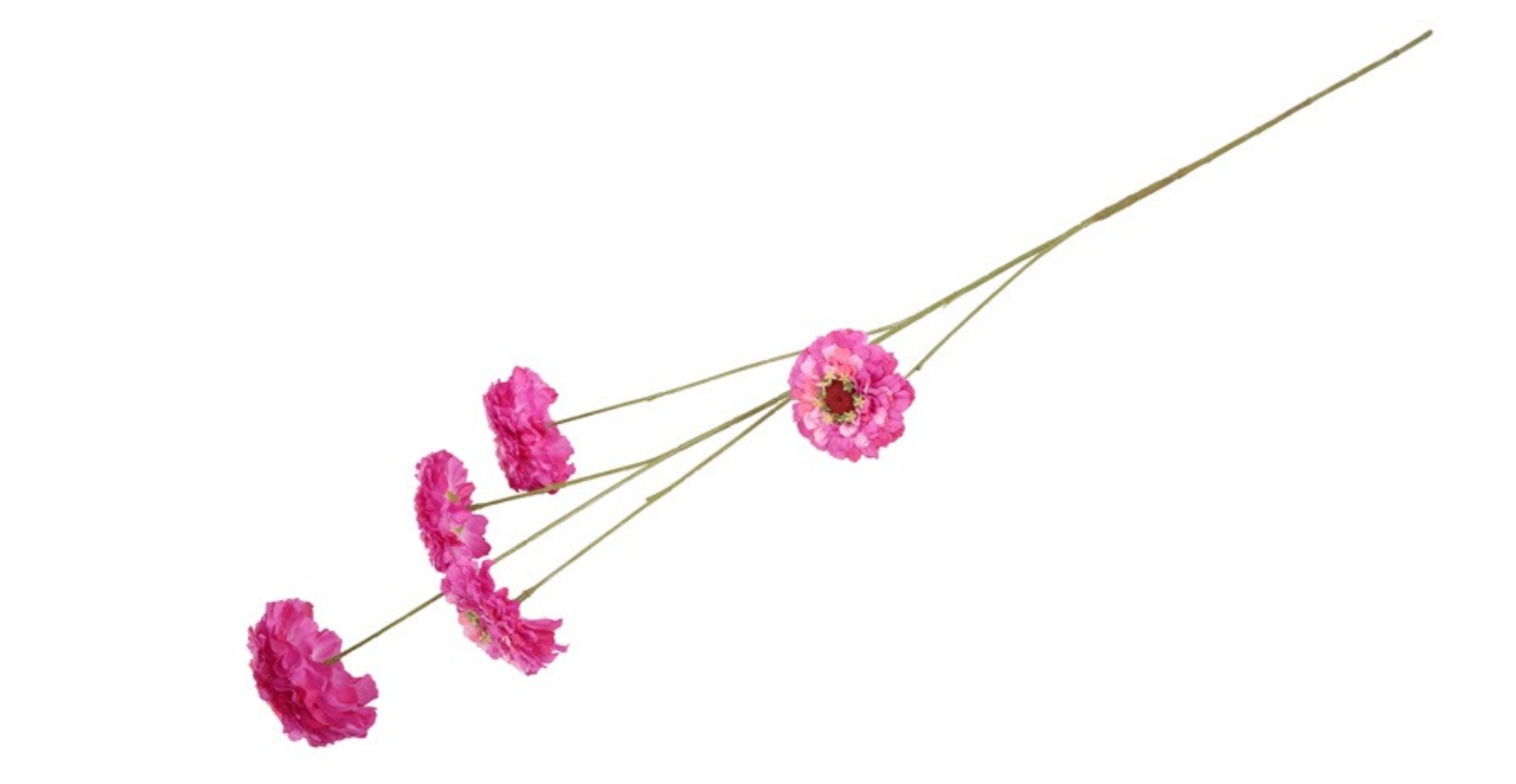 Kunstbloem bloem Zinnia paars