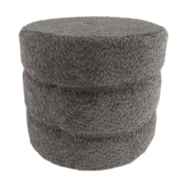 Stool fabric 38x38x35cm antraciet