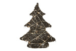 Kerstboom LED Bling M glitter bruin/goud