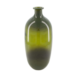 Bottle recycled glass 16x16x38cm