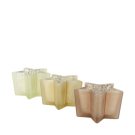Tealight holder star glass