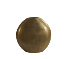 Vaas deco 42x7x42 cm POSITANO ovaal plat antiek brons