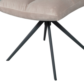 Vinny draaistoel velvet zand