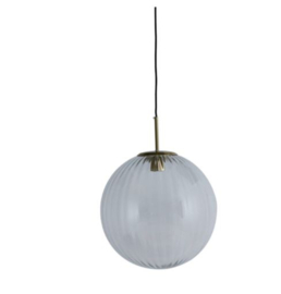 Hanglamp Ø40 cm MAGDALA glas licht grijs+goud
