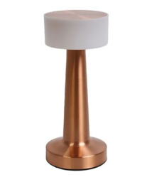 Tafellamp ro Lampa koper/wit