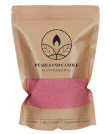 Parelzand Kaars Roze 400gr