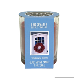 Glas Votief Kaars Welcome Home