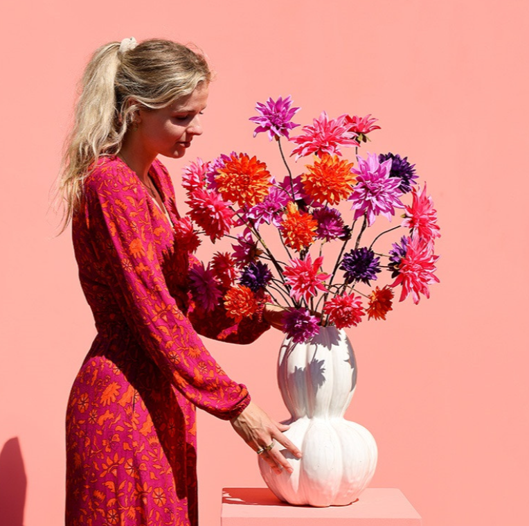 Kunstbloem Beau Dahlia elegans paars