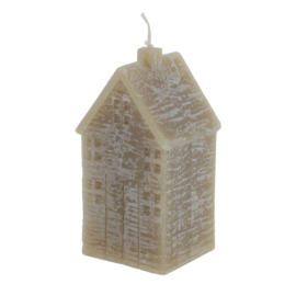 Deco Kaars House M taupe