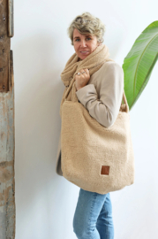 QOSS Shopper bag-creme-teddy